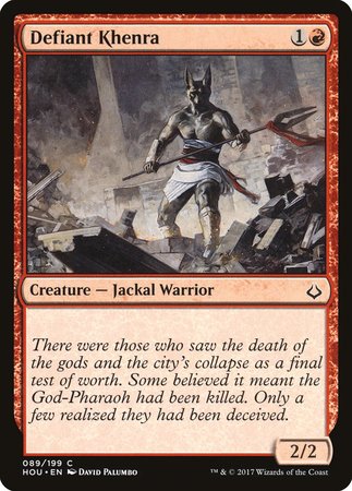 Defiant Khenra [Hour of Devastation] | Arkham Games and Comics