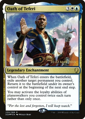 Oath of Teferi [Dominaria Promos] | Arkham Games and Comics