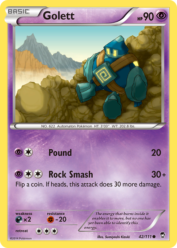 Golett (42/111) [XY: Furious Fists] | Arkham Games and Comics