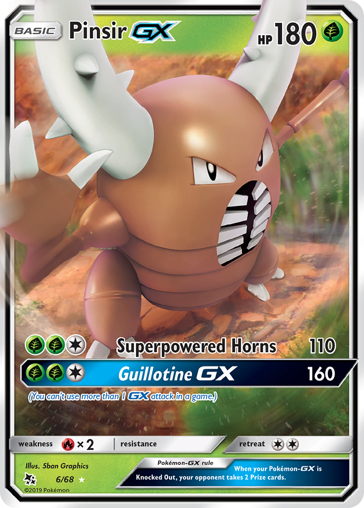 Pinsir GX (6/68) [Sun & Moon: Hidden Fates] | Arkham Games and Comics