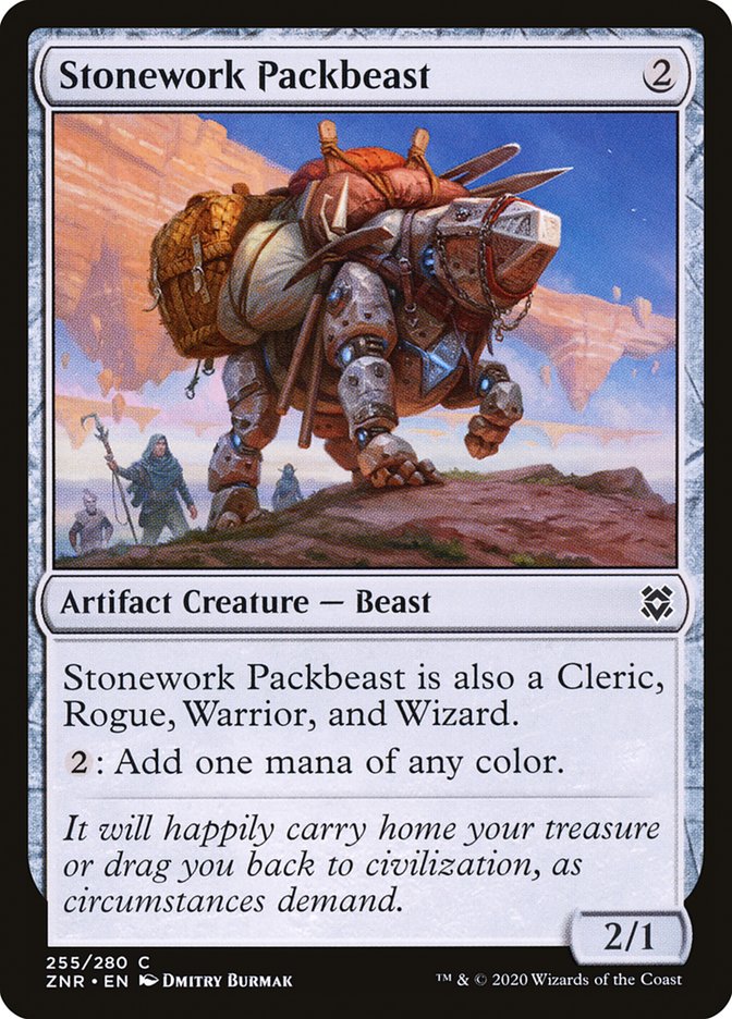Stonework Packbeast [Zendikar Rising] | Arkham Games and Comics