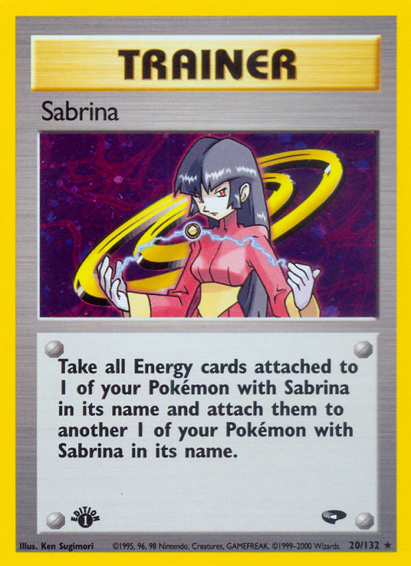 Sabrina (20/132) [Gym Challenge 1st Edition] | Arkham Games and Comics