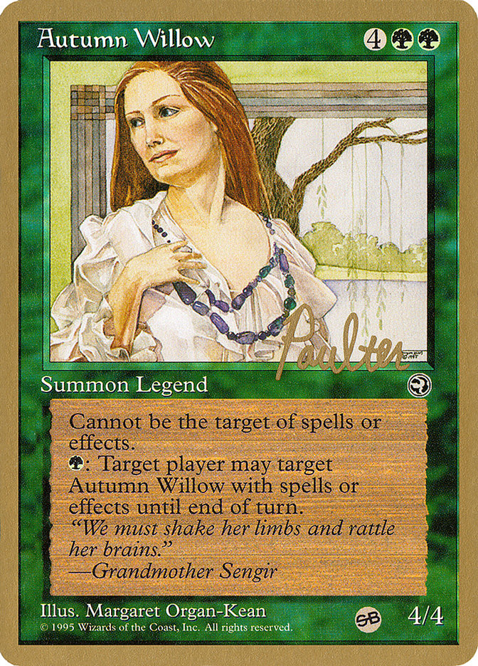 Autumn Willow (Preston Poulter) (SB) [Pro Tour Collector Set] | Arkham Games and Comics