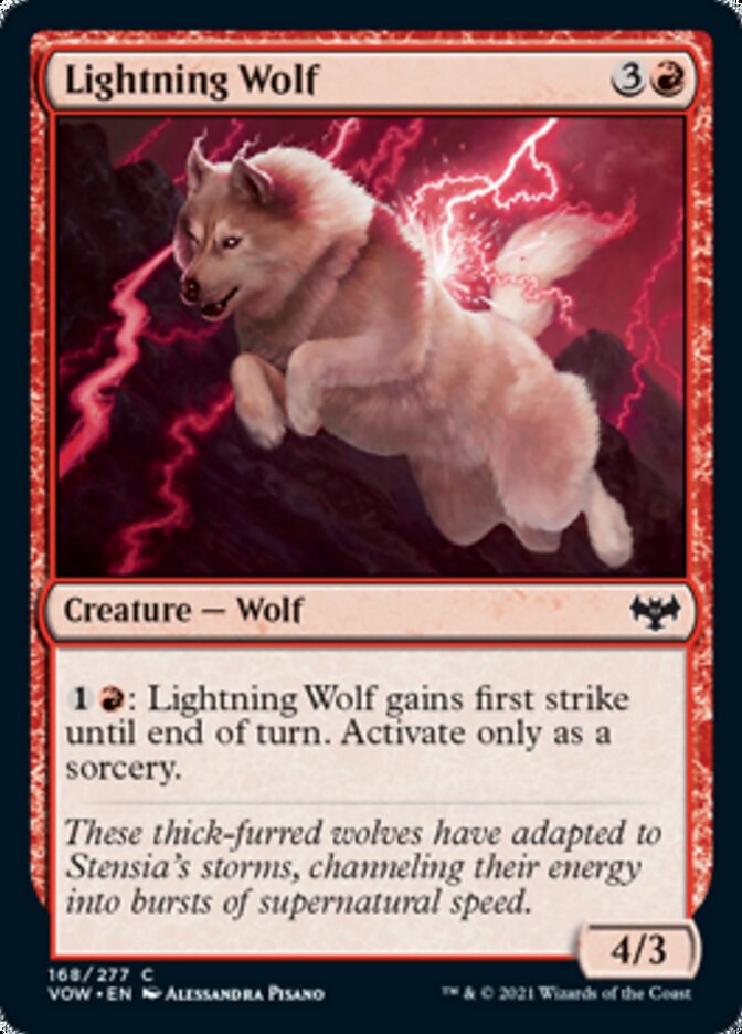 Lightning Wolf [Innistrad: Crimson Vow] | Arkham Games and Comics