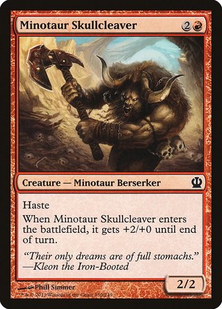 Minotaur Skullcleaver [Theros] | Arkham Games and Comics