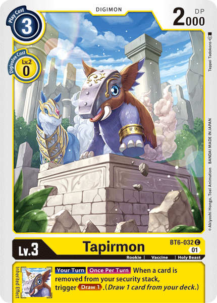 Tapirmon [BT6-032] [Double Diamond] | Arkham Games and Comics