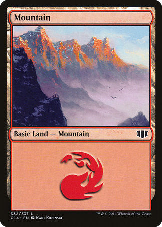 Mountain (332) [Commander 2014] | Arkham Games and Comics
