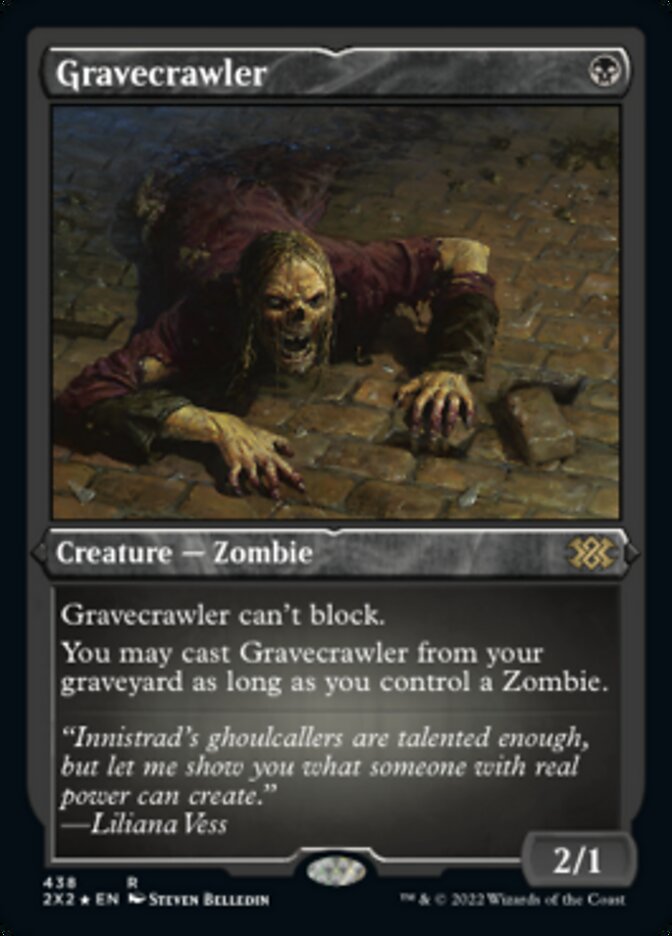 Gravecrawler (Foil Etched) [Double Masters 2022] | Arkham Games and Comics