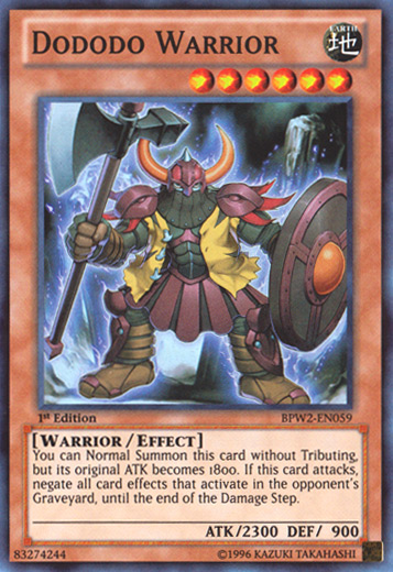 Dododo Warrior [BPW2-EN059] Super Rare | Arkham Games and Comics