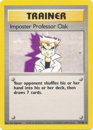 Imposter Professor Oak (73/102) [Base Set Unlimited] | Arkham Games and Comics