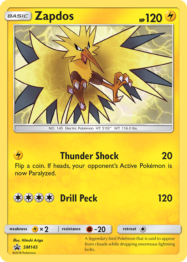 Zapdos (SM145) [Sun & Moon: Black Star Promos] | Arkham Games and Comics