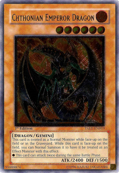 Chthonian Emperor Dragon [TAEV-EN019] Ultimate Rare | Arkham Games and Comics