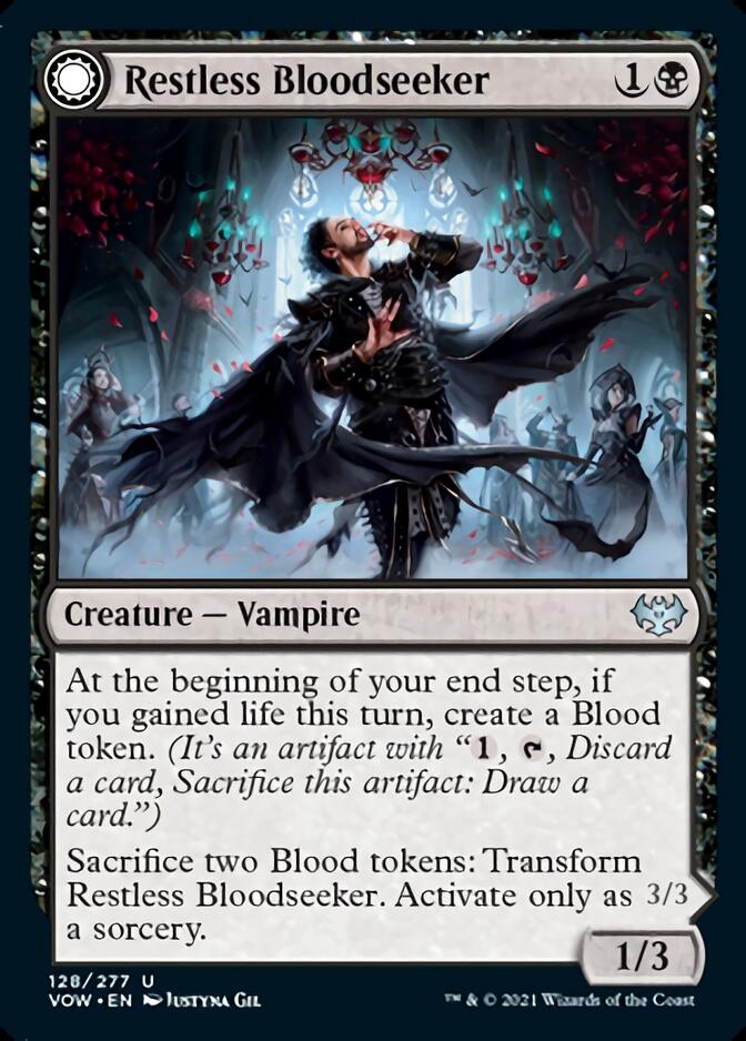 Restless Bloodseeker // Bloodsoaked Reveler [Innistrad: Crimson Vow] | Arkham Games and Comics