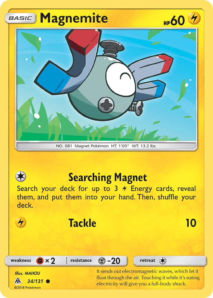 Magnemite (34/131) [Sun & Moon: Forbidden Light] | Arkham Games and Comics