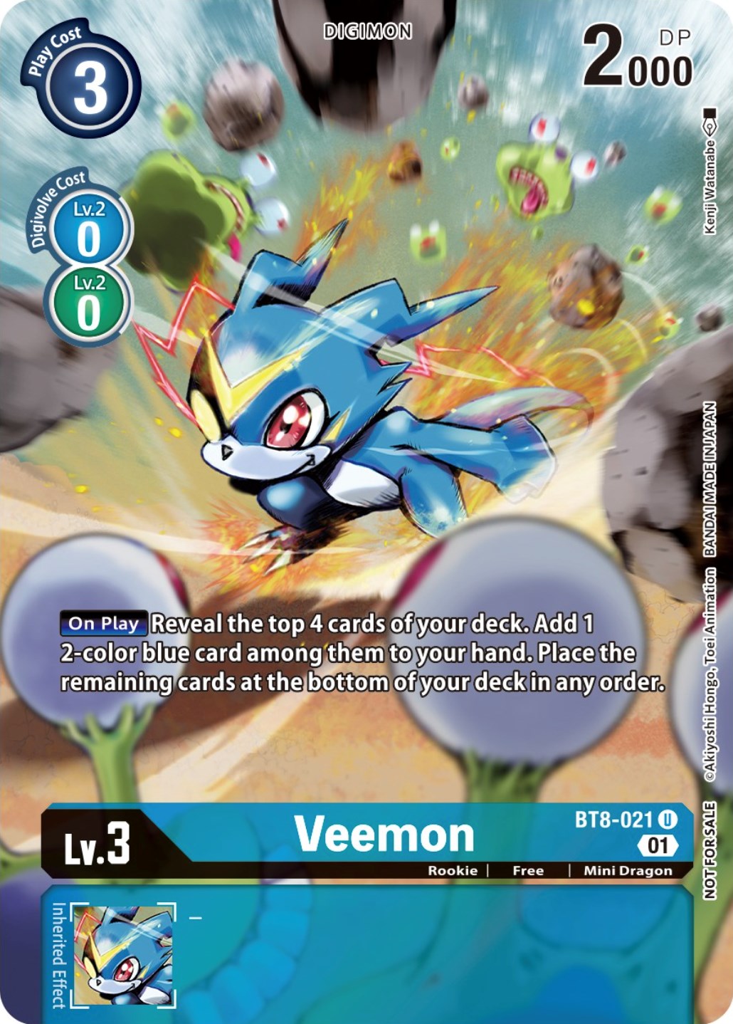 Veemon [BT8-021] (Dimensional Phase Pre-Release Pack) [New Awakening Promos] | Arkham Games and Comics