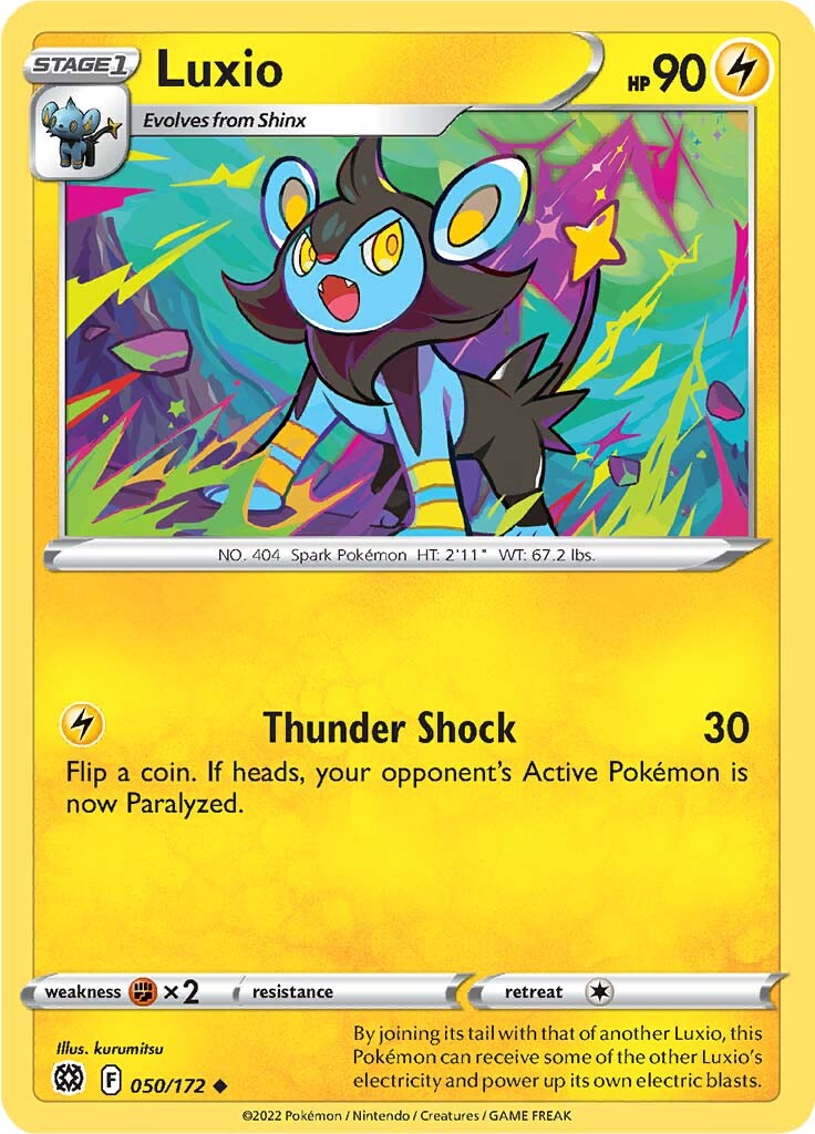 Luxio (050/172) [Sword & Shield: Brilliant Stars] | Arkham Games and Comics