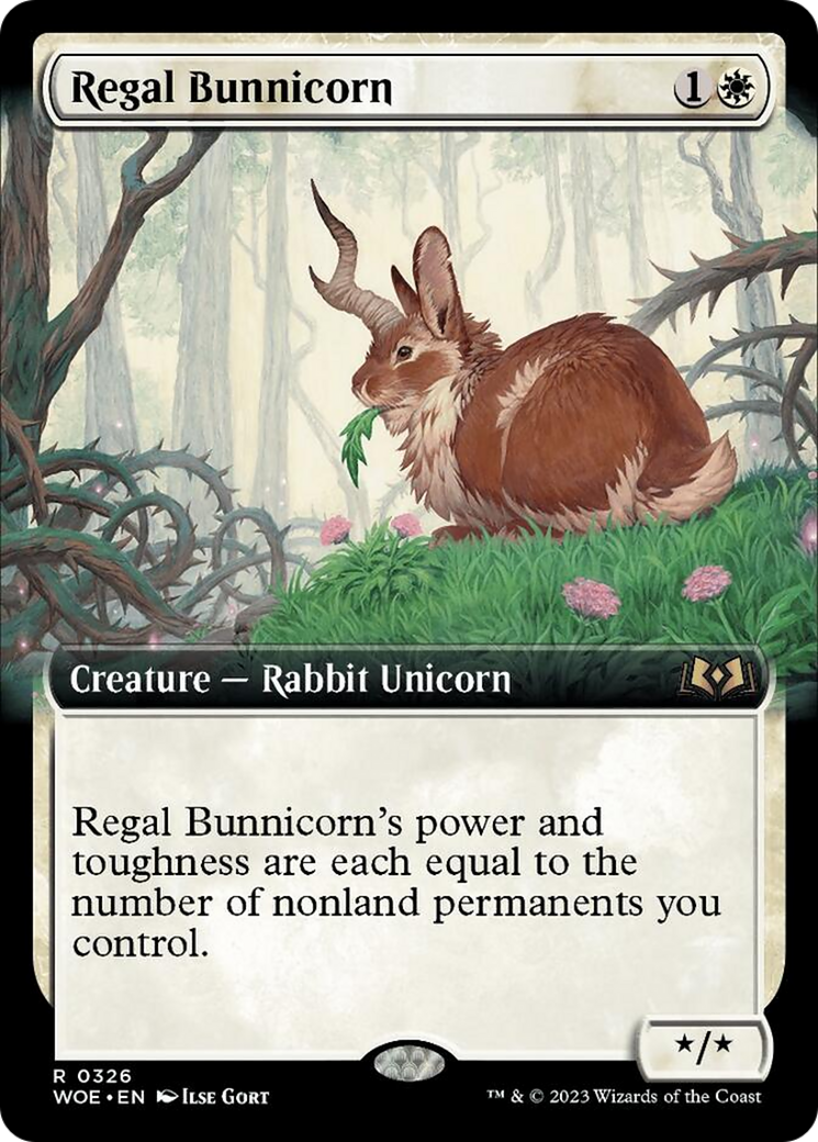 Regal Bunnicorn (Extended Art) [Wilds of Eldraine] | Arkham Games and Comics