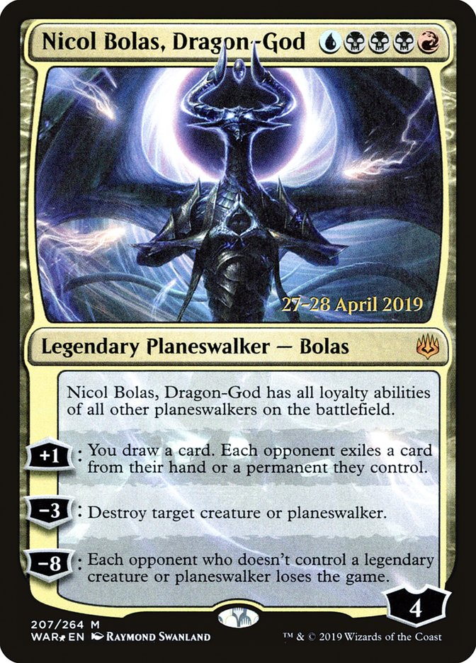 Nicol Bolas, Dragon-God  [War of the Spark Prerelease Promos] | Arkham Games and Comics