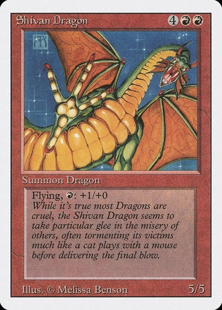 Shivan Dragon [Revised Edition] | Arkham Games and Comics