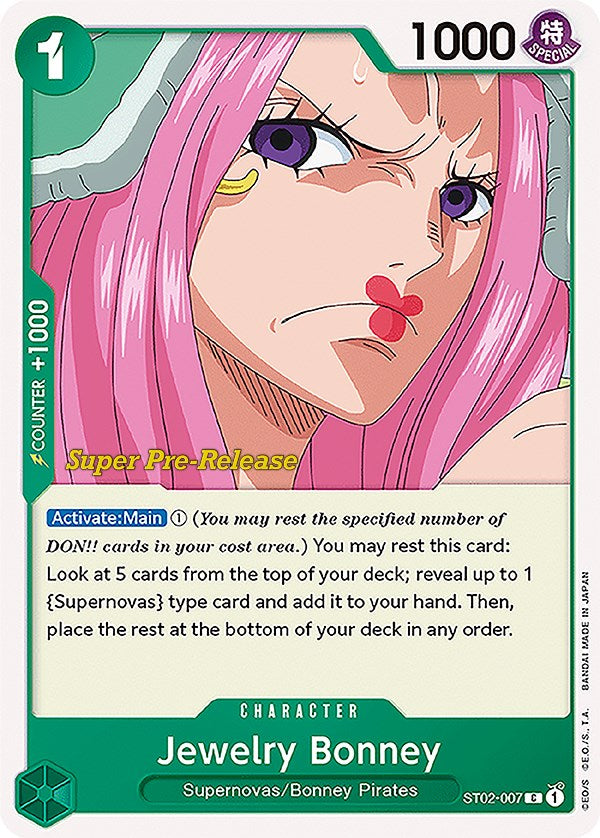 Jewelry Bonney [Super Pre-Release Starter Deck: Worst Generation] | Arkham Games and Comics