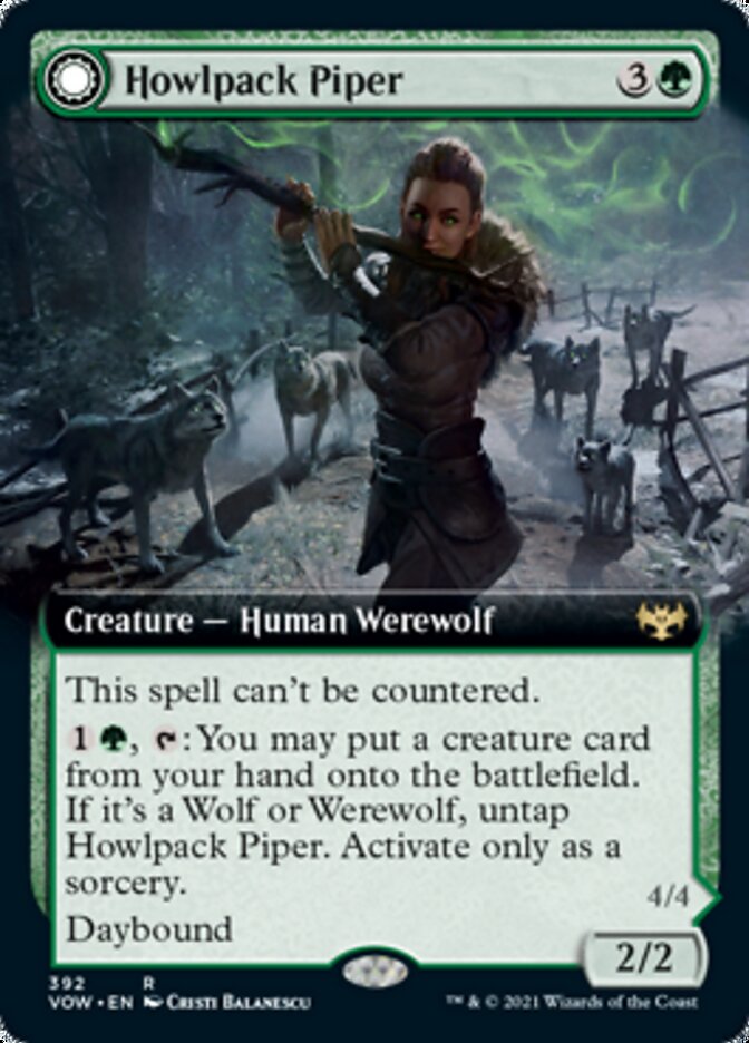 Howlpack Piper // Wildsong Howler (Extended) [Innistrad: Crimson Vow] | Arkham Games and Comics