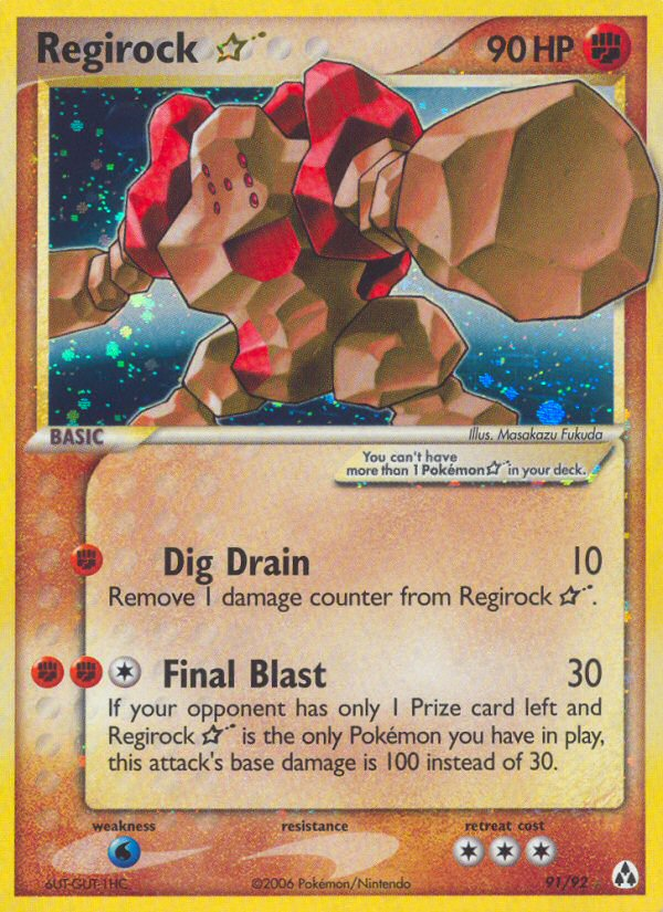 Regirock Star (91/92) [EX: Legend Maker] | Arkham Games and Comics