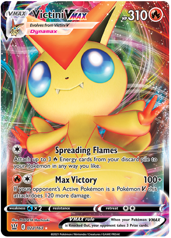 Victini VMAX (022/163) [Sword & Shield: Battle Styles] | Arkham Games and Comics