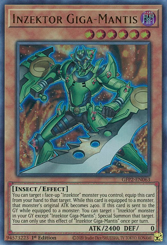 Inzektor Giga-Mantis [GFP2-EN063] Ultra Rare | Arkham Games and Comics