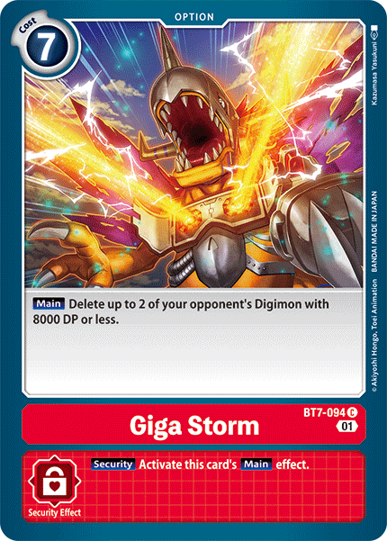 Giga Storm [BT7-094] [Next Adventure] | Arkham Games and Comics