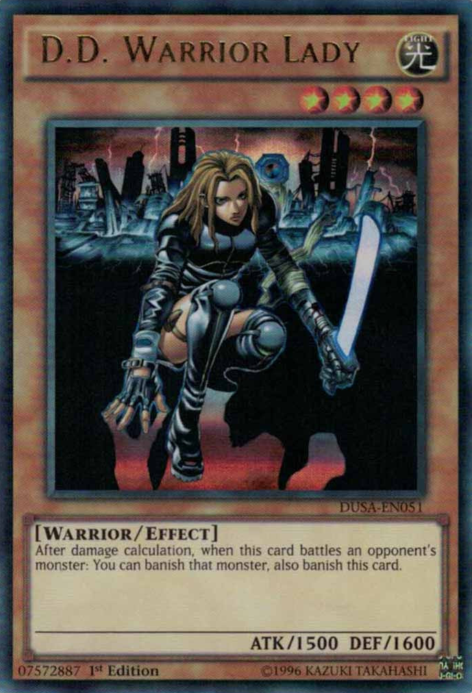 D.D. Warrior Lady [DUSA-EN051] Ultra Rare | Arkham Games and Comics