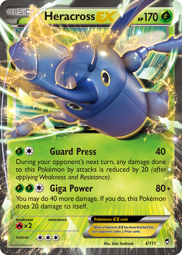 Heracross EX (4/111) [XY: Furious Fists] | Arkham Games and Comics