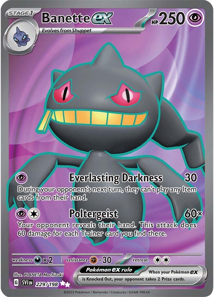 Banette ex (229/198) [Scarlet & Violet: Base Set] | Arkham Games and Comics