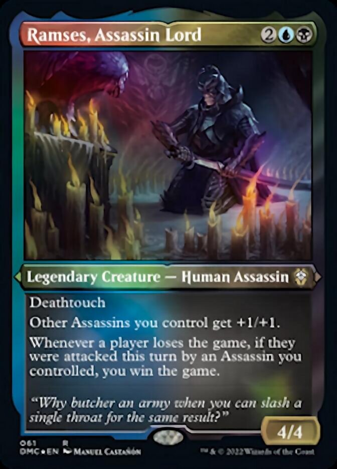 Ramses, Assassin Lord (Foil Etched) [Dominaria United Commander] | Arkham Games and Comics