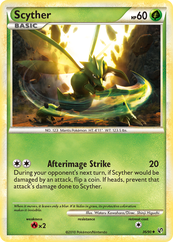 Scyther (36/90) [HeartGold & SoulSilver: Undaunted] | Arkham Games and Comics