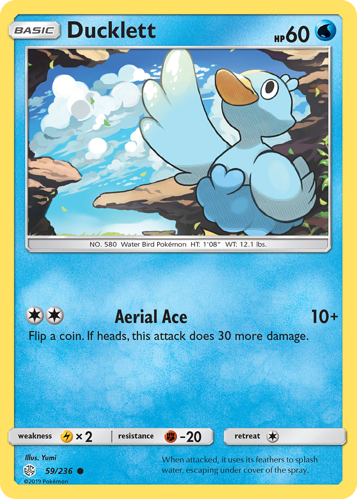 Ducklett (59/236) [Sun & Moon: Cosmic Eclipse] | Arkham Games and Comics