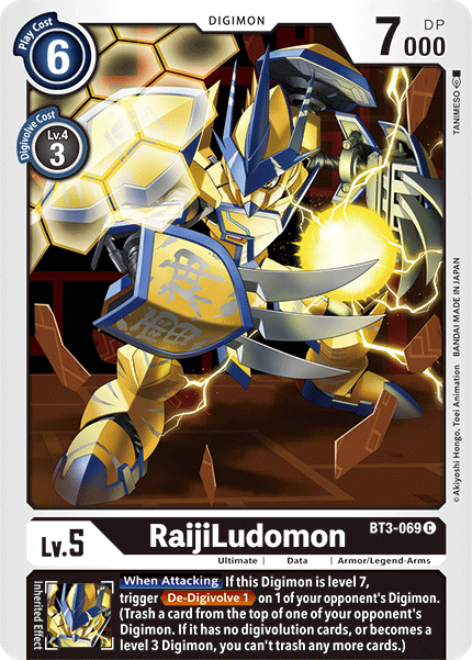 RaijiLudomon [BT3-069] [Release Special Booster Ver.1.5] | Arkham Games and Comics