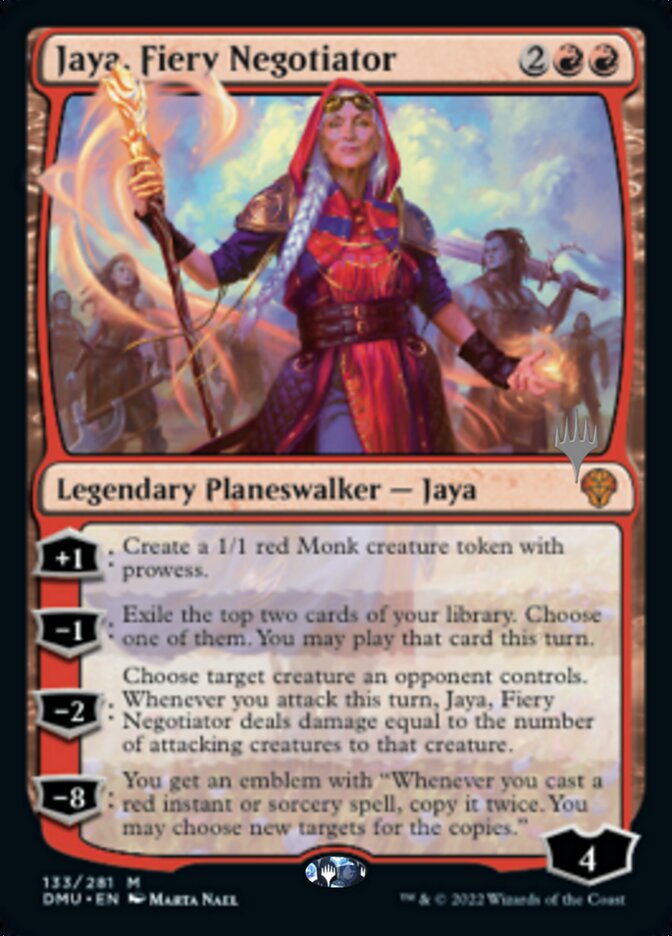 Jaya, Fiery Negotiator (Promo Pack) [Dominaria United Promos] | Arkham Games and Comics