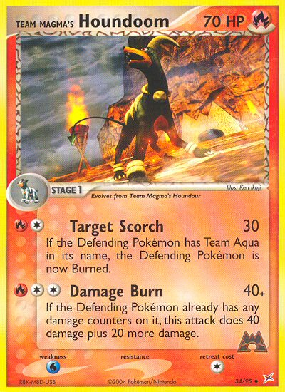 Team Magma's Houndoom (34/95) [EX: Team Magma vs Team Aqua] | Arkham Games and Comics