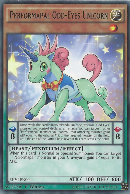 Performapal Odd-Eyes Unicorn [SHVI-EN004] Rare | Arkham Games and Comics