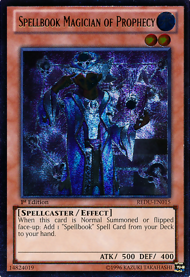 Spellbook Magician of Prophecy [REDU-EN015] Ultimate Rare | Arkham Games and Comics