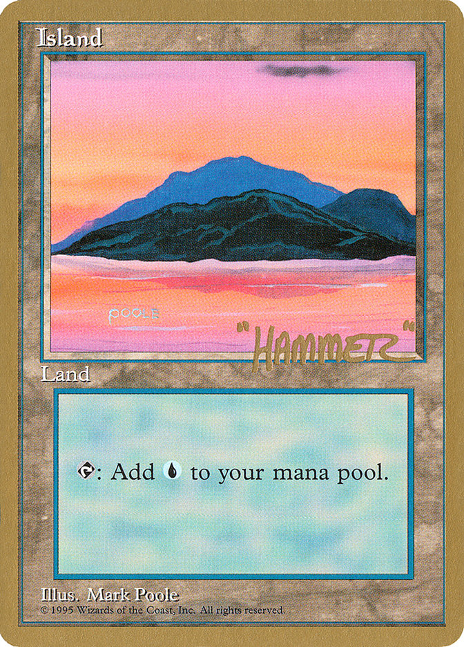 Island (shr369) (Shawn "Hammer" Regnier) [Pro Tour Collector Set] | Arkham Games and Comics