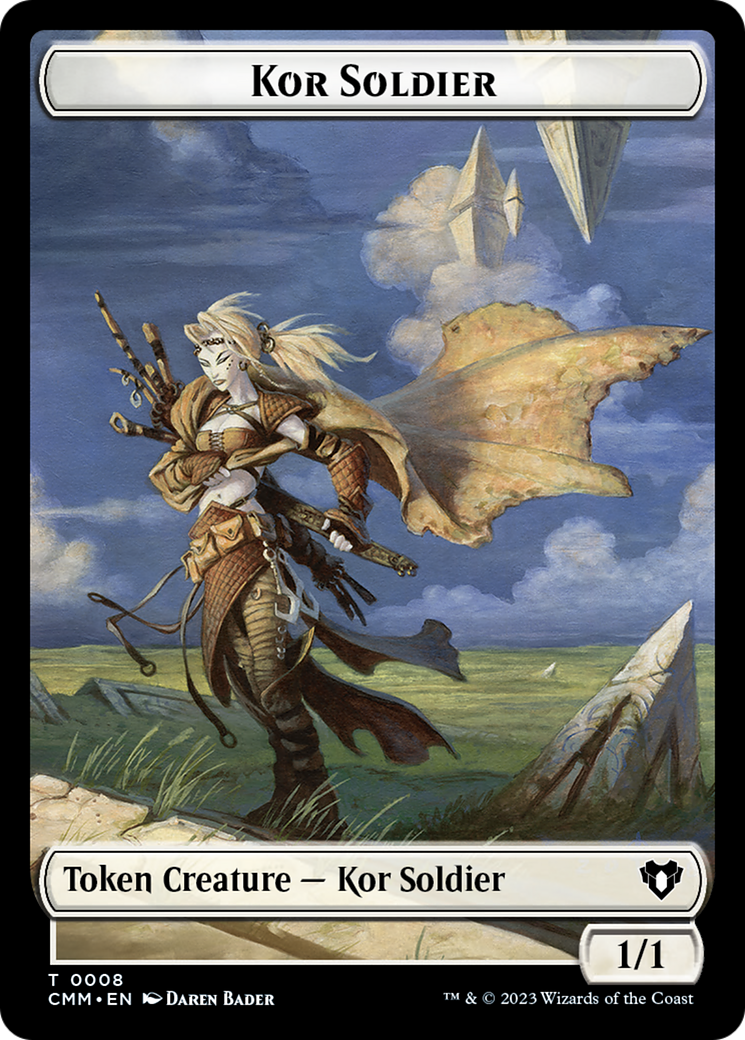 Elemental (0026) // Kor Soldier Double-Sided Token [Commander Masters Tokens] | Arkham Games and Comics