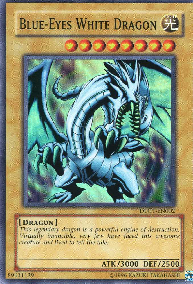 Blue-Eyes White Dragon [DLG1-EN002] Super Rare | Arkham Games and Comics