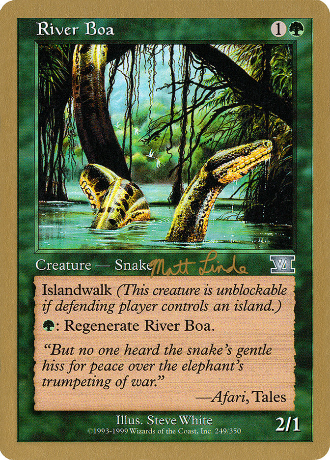 River Boa (Matt Linde) [World Championship Decks 1999] | Arkham Games and Comics