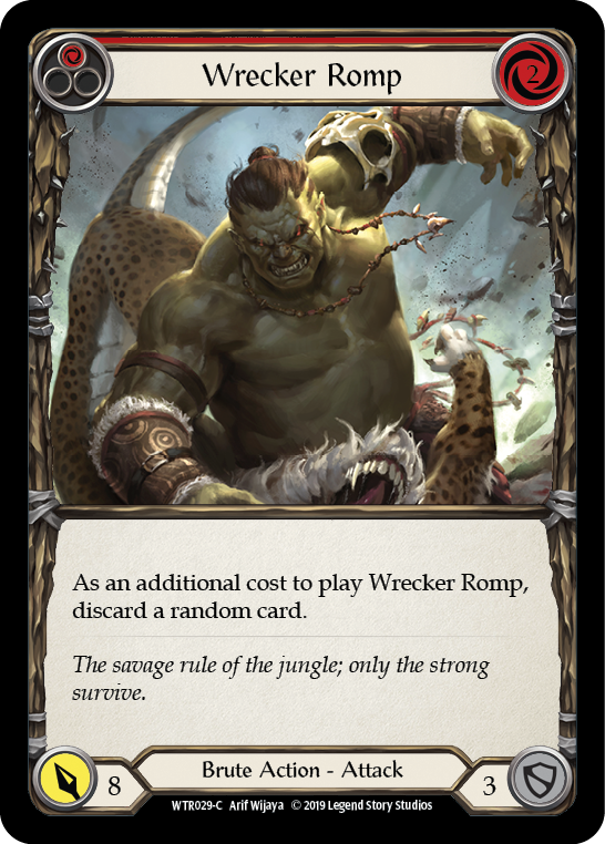 Wrecker Romp (Red) [WTR029-C] (Welcome to Rathe)  Alpha Print Rainbow Foil | Arkham Games and Comics