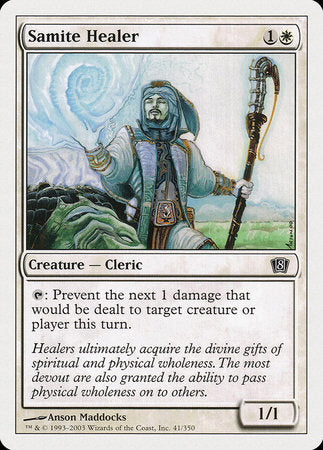 Samite Healer [Eighth Edition] | Arkham Games and Comics