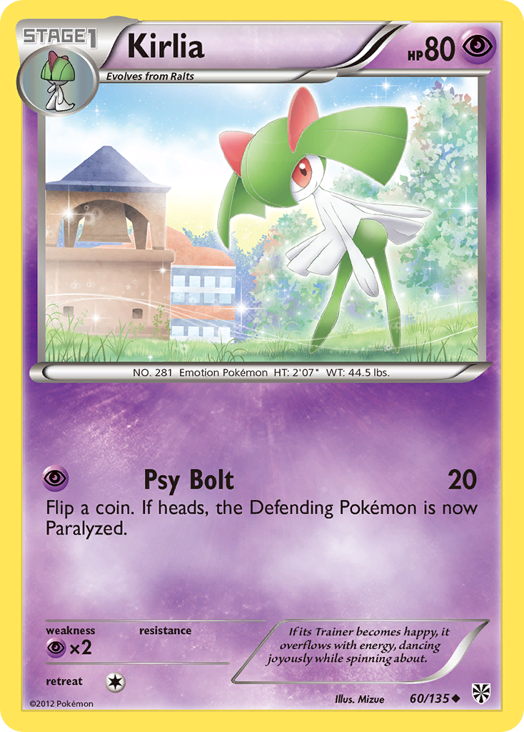 Kirlia (60/135) [Black & White: Plasma Storm] | Arkham Games and Comics