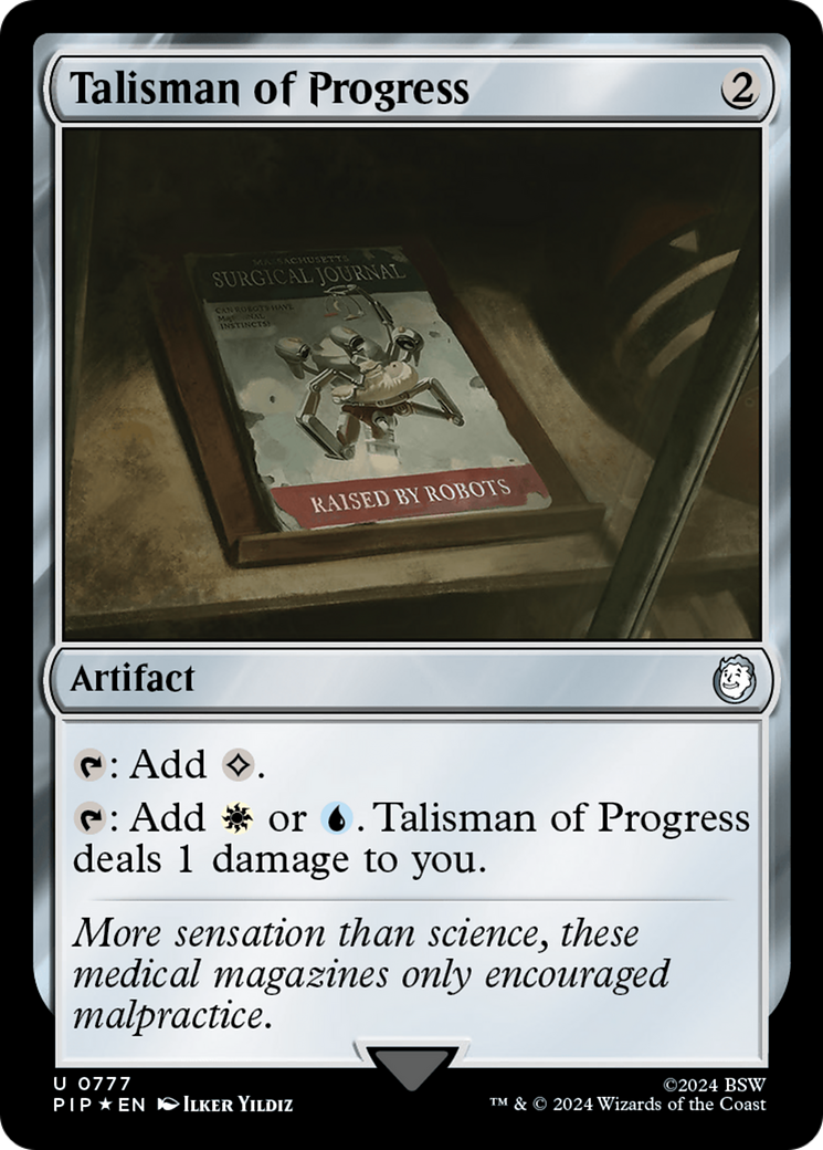 Talisman of Progress (Surge Foil) [Fallout] | Arkham Games and Comics