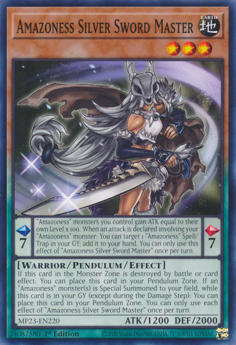 Amazoness Silver Sword Master [MP23-EN220] Common | Arkham Games and Comics