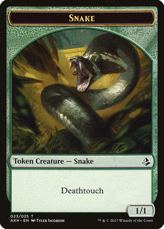 Snake Token [Amonkhet Tokens] | Arkham Games and Comics